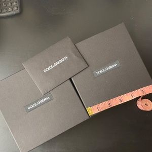 Dolce and Gabbana 2 boxes and 2 envelopes